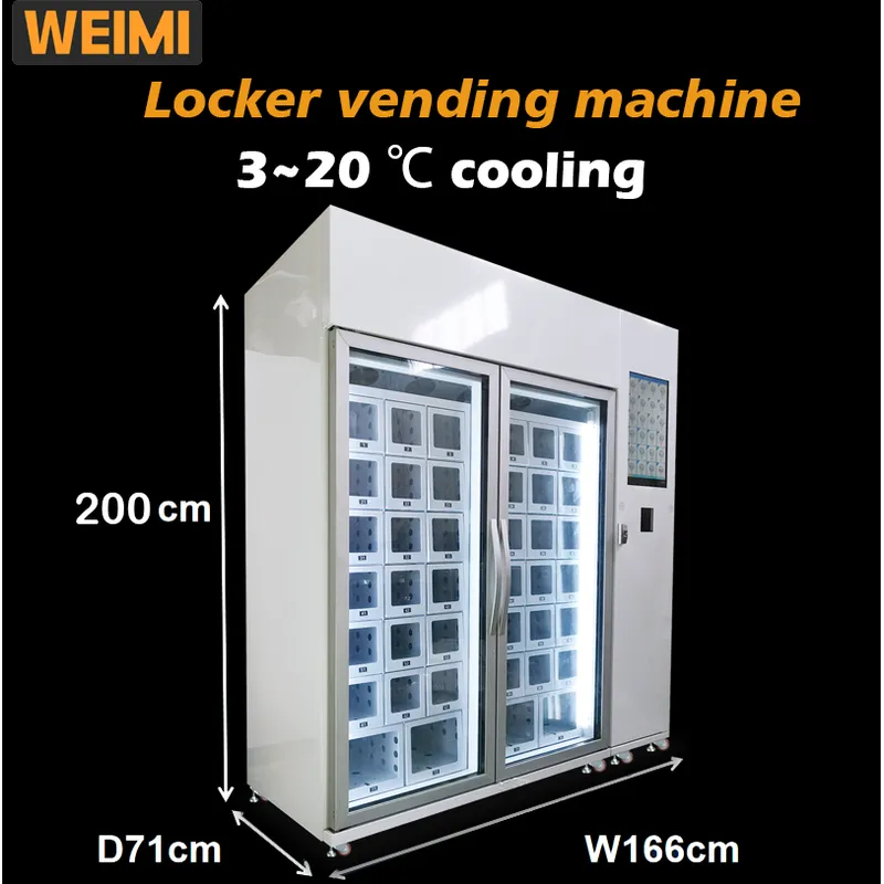 Our Cupcake Cooling Locker Vending Machine is the perfect solution for businesses looking to sell cakes, breads, sandwiches, and frozen foods. With its state-of-the-art cooling system, food products stay fresh and cool throughout the day.
